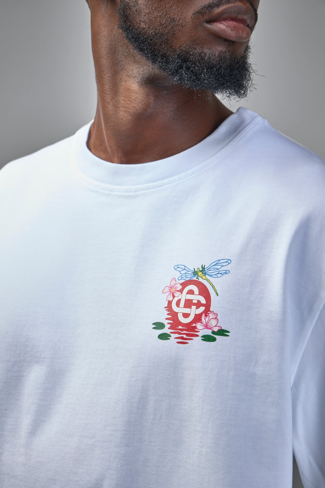 Jersey Dragonfly Floral T-Shirt - 4