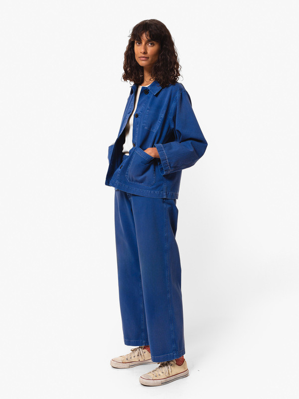 Wendy Herringbone Pants Blue - 3