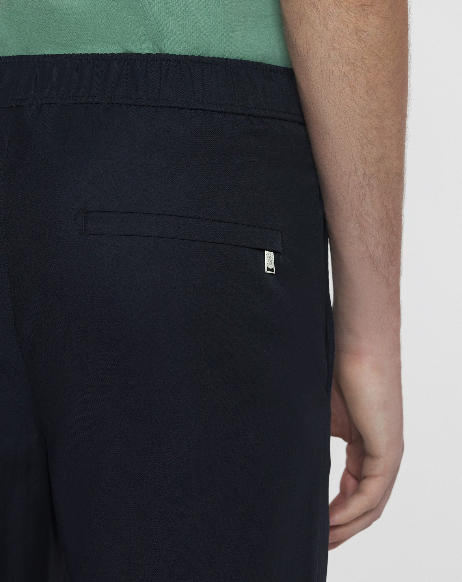 ELASTIC WAISTBAND PANTS IN TECHNICAL COTTON - 6