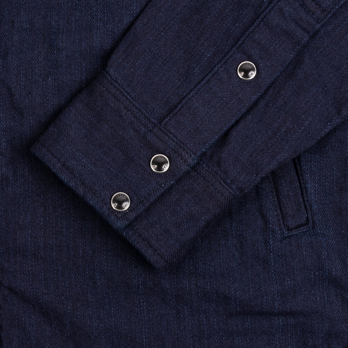 IHSH-347-IND 10oz Double Cloth Denim CPO Shirt - Indigo - 11