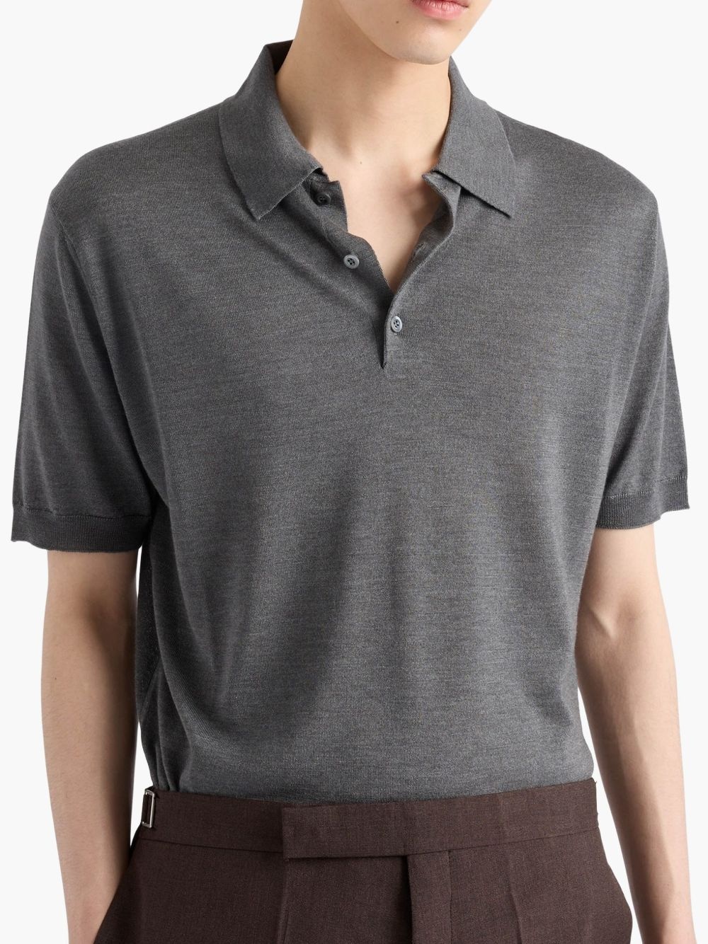 knitted polo shirt - 4