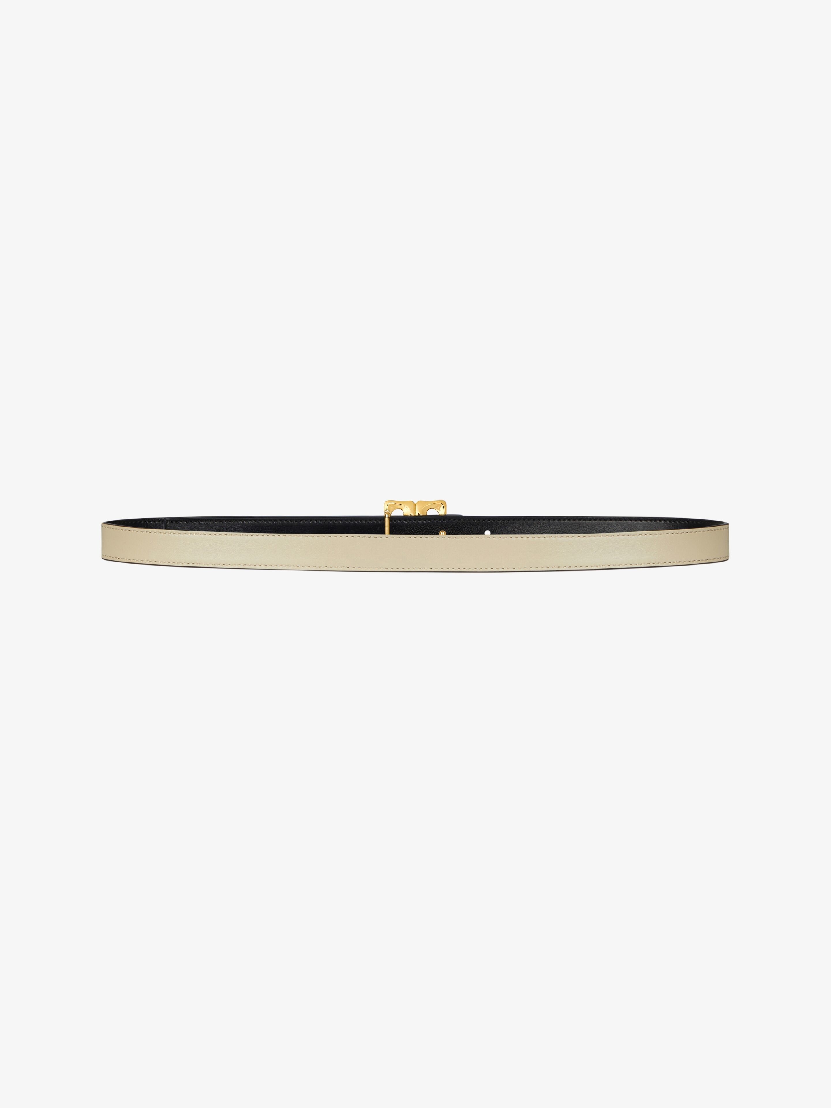 4G LIQUID REVERSIBLE BELT IN LEATHER - 4