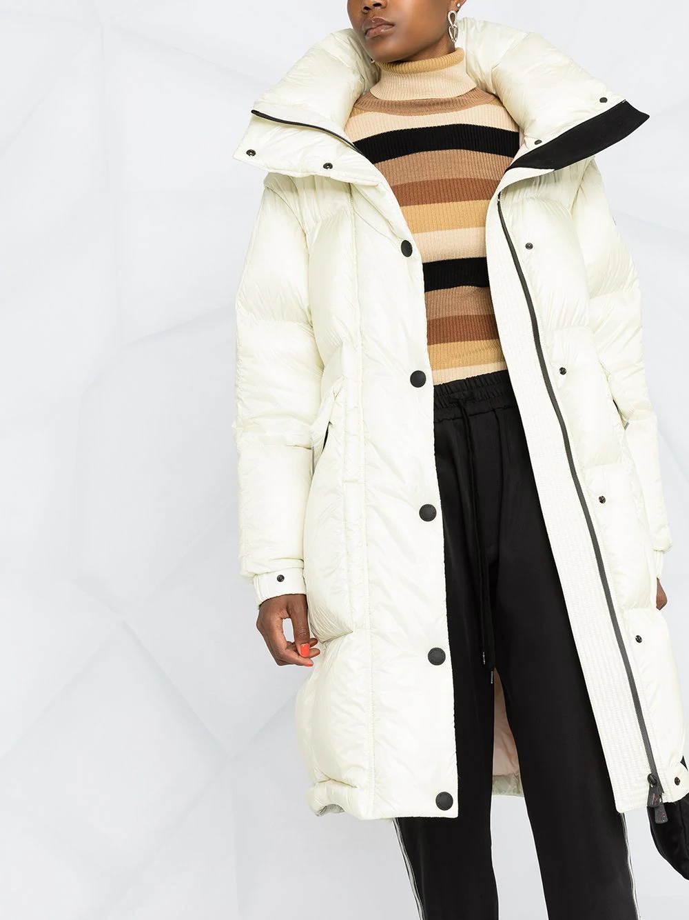 detachable-sleeve down coat - 5