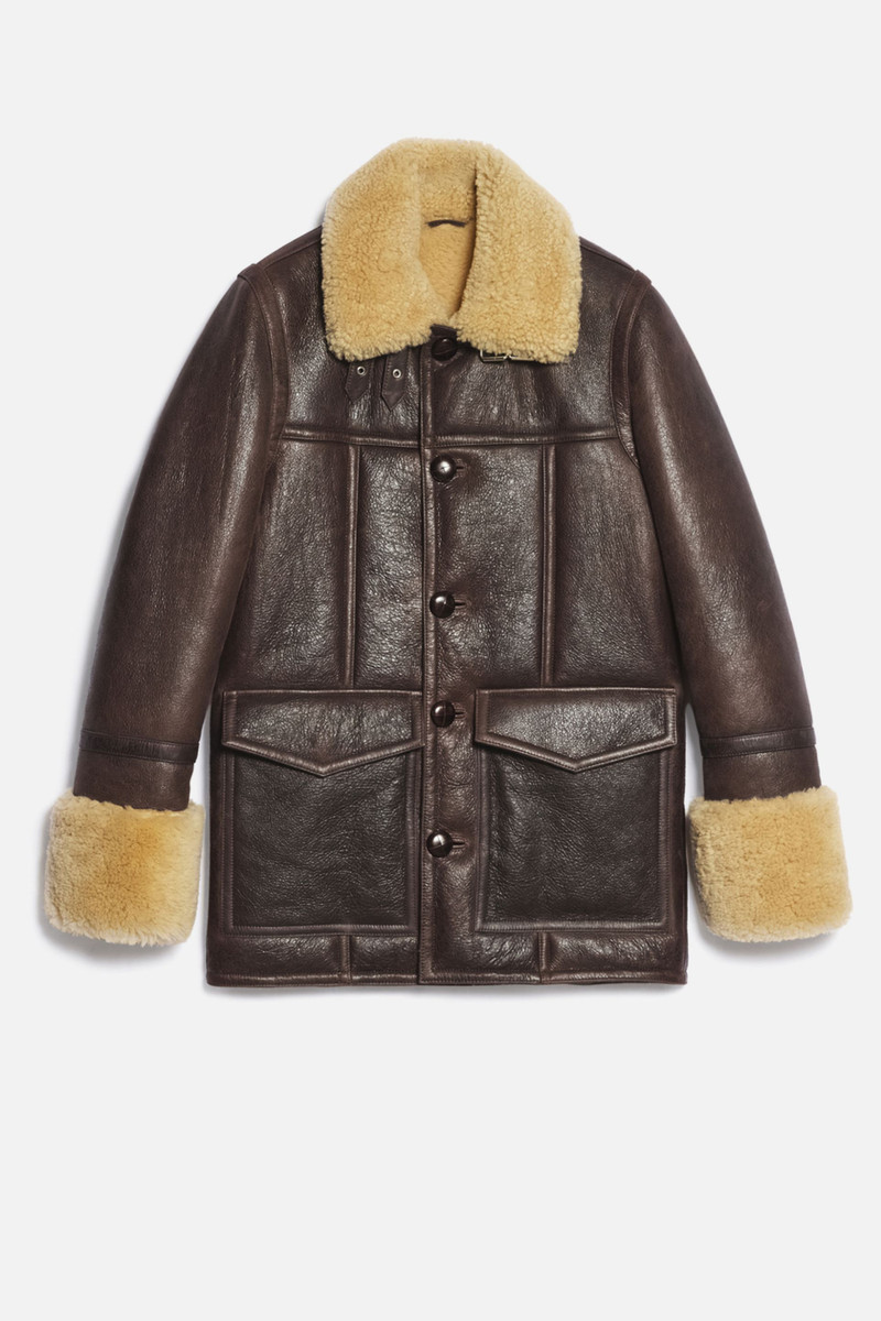 Shearling Buttoned Jacket 6