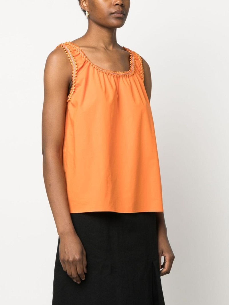 embellished-trim tank top 3