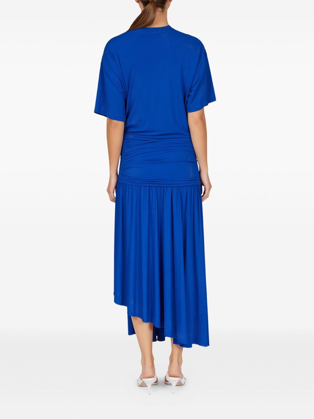 gathered-waist maxi dress - 4