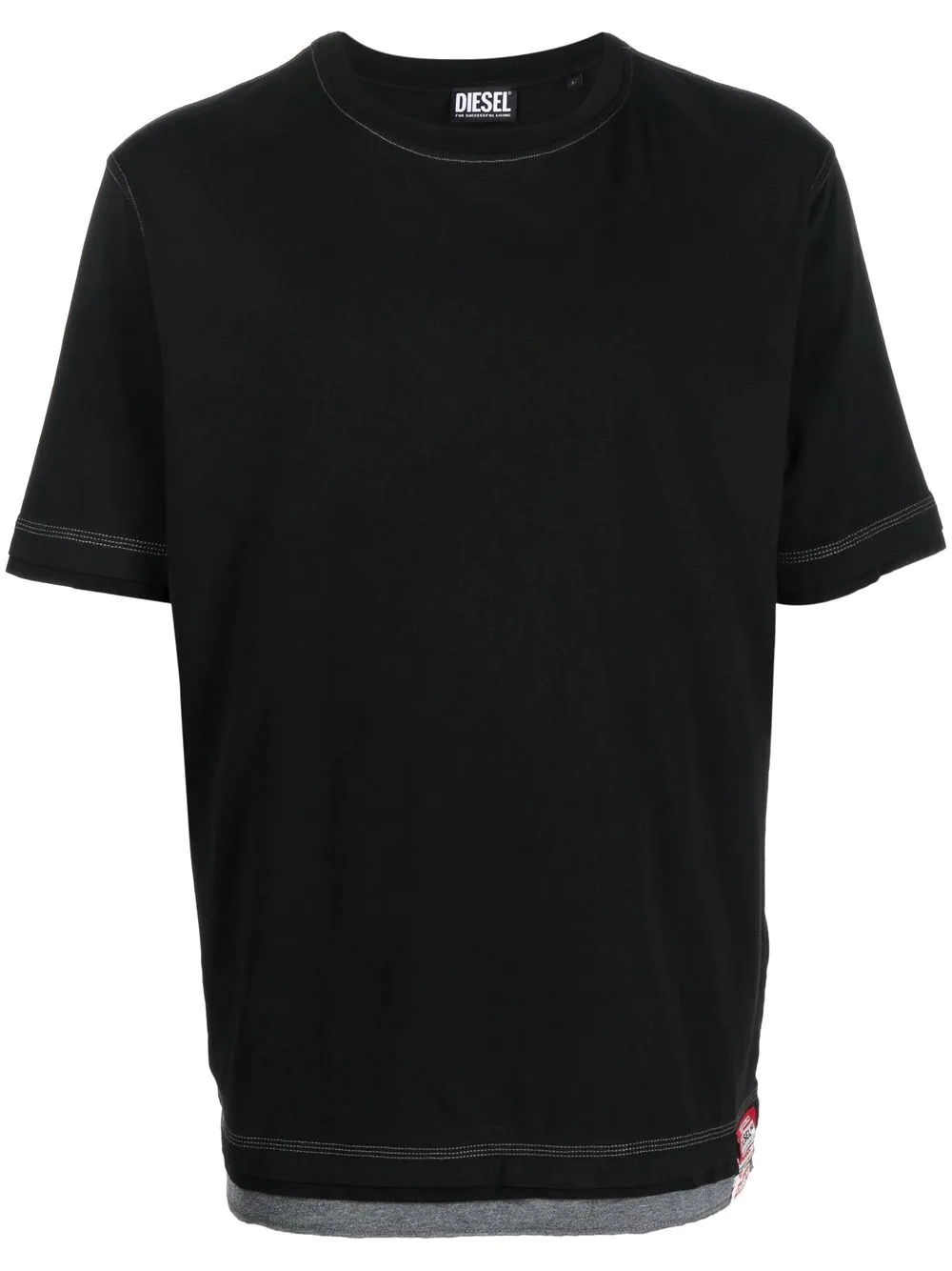 layered short-sleeved T-shirt - 1