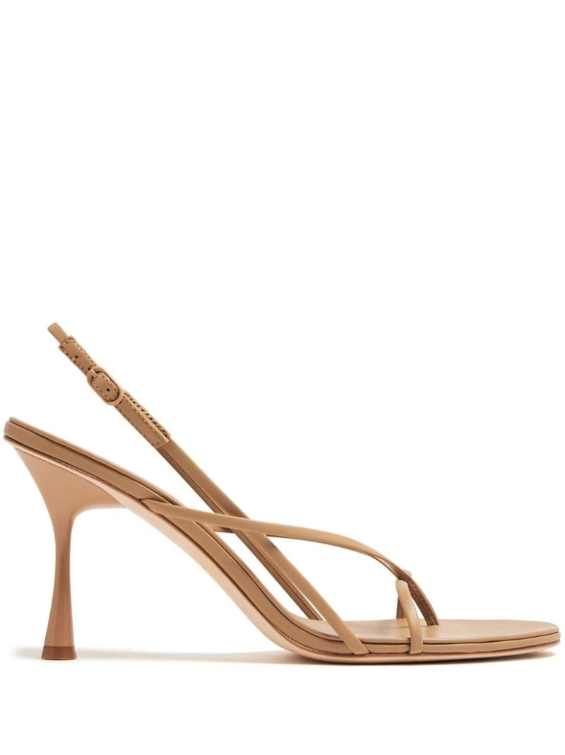 Wishbone 75mm leather sandals 1