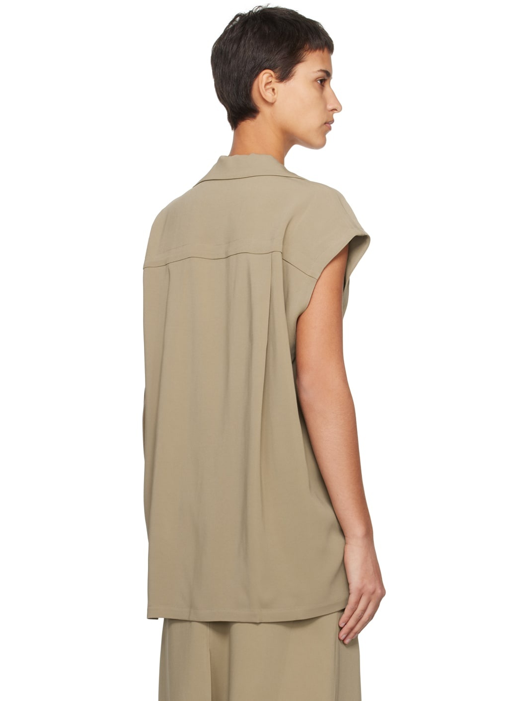 Taupe Throw On T-Shirt - 3