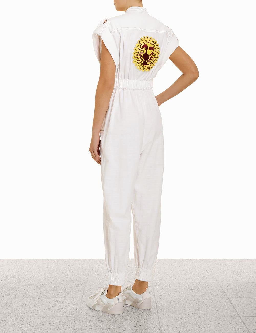 Zimmermann TIGGY SHORT SLEEVE JUMPSUIT | REVERSIBLE