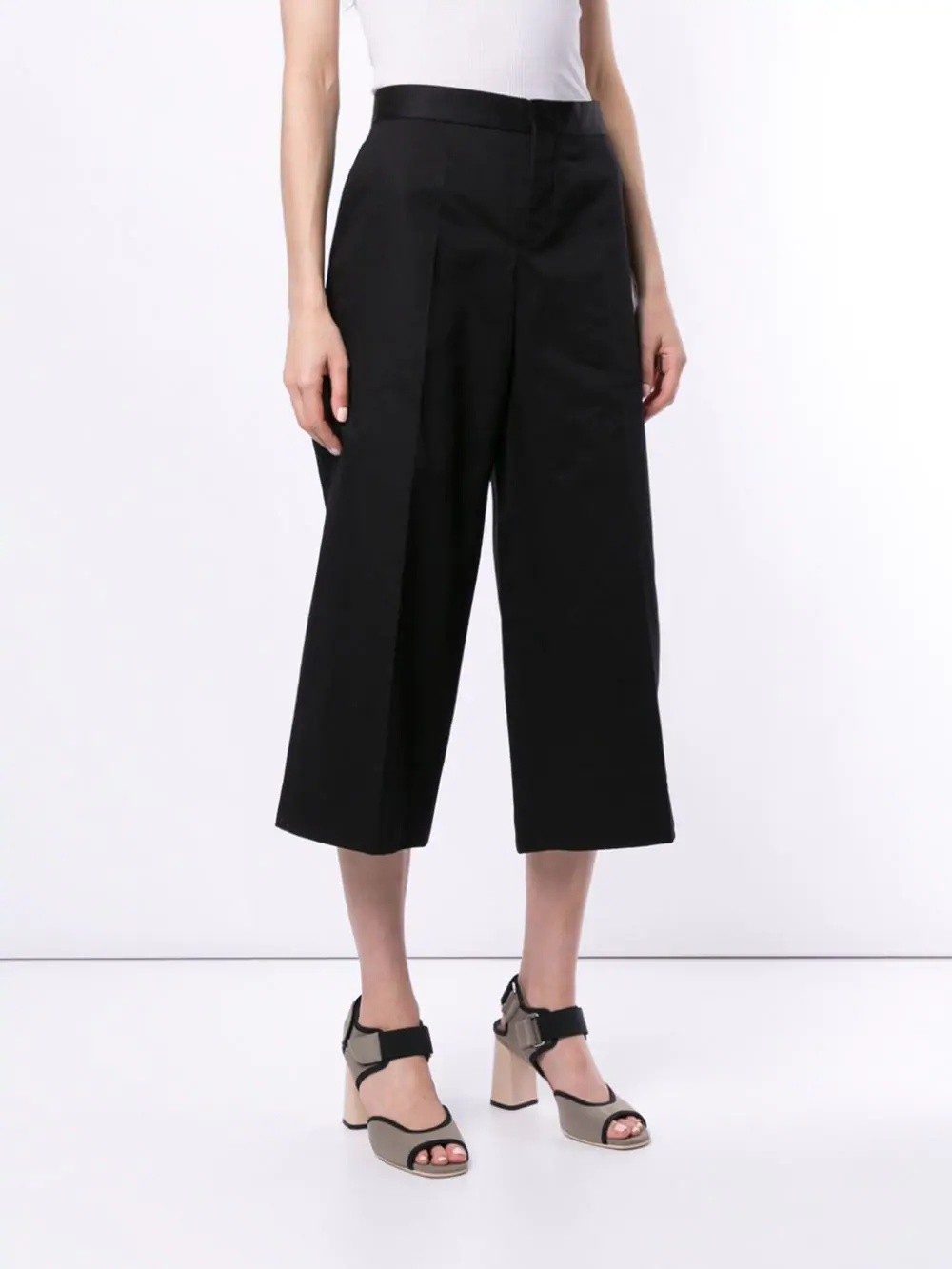 cropped high waisted trousers - 3