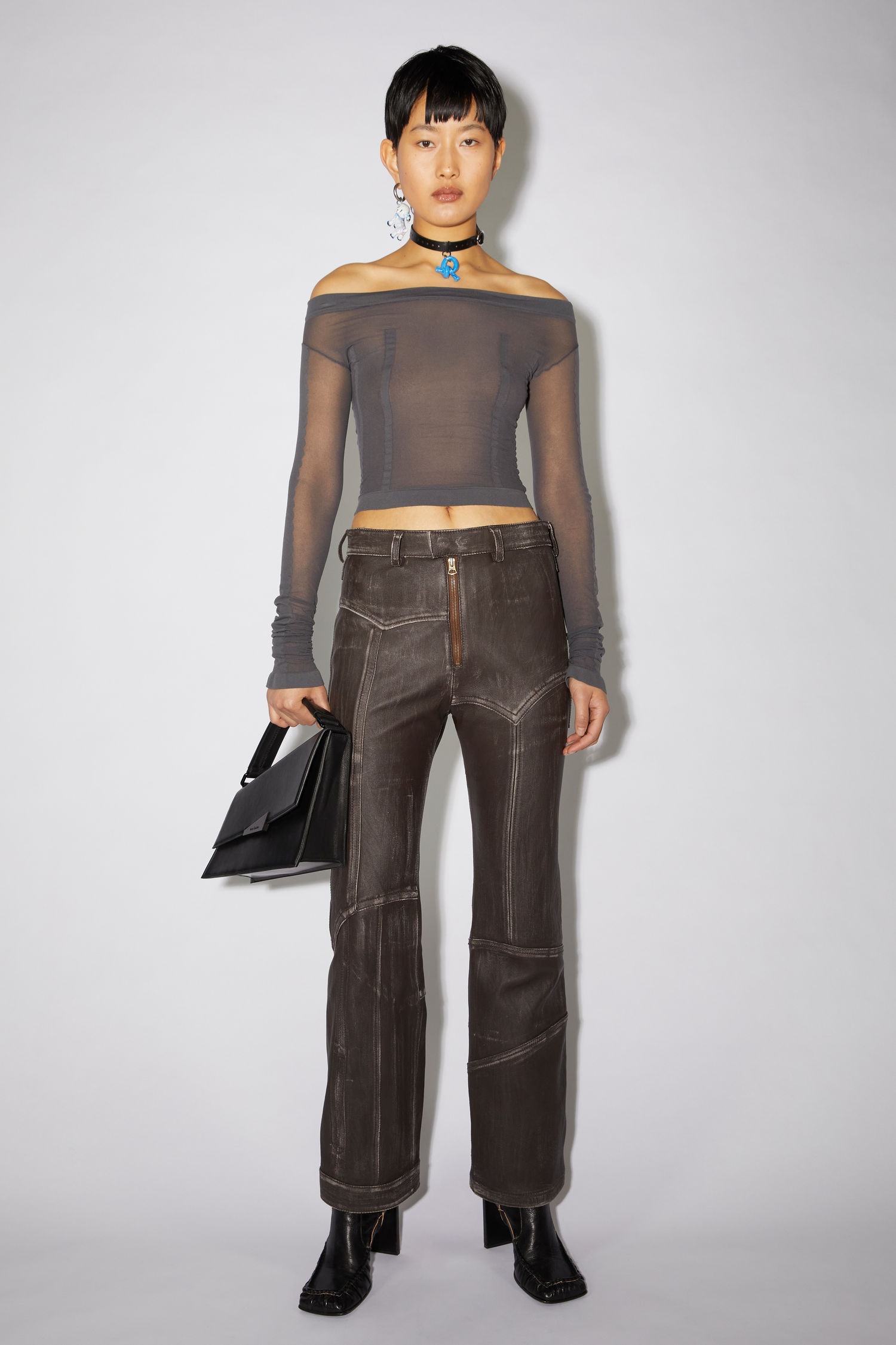 Leather trousers - Black - 2