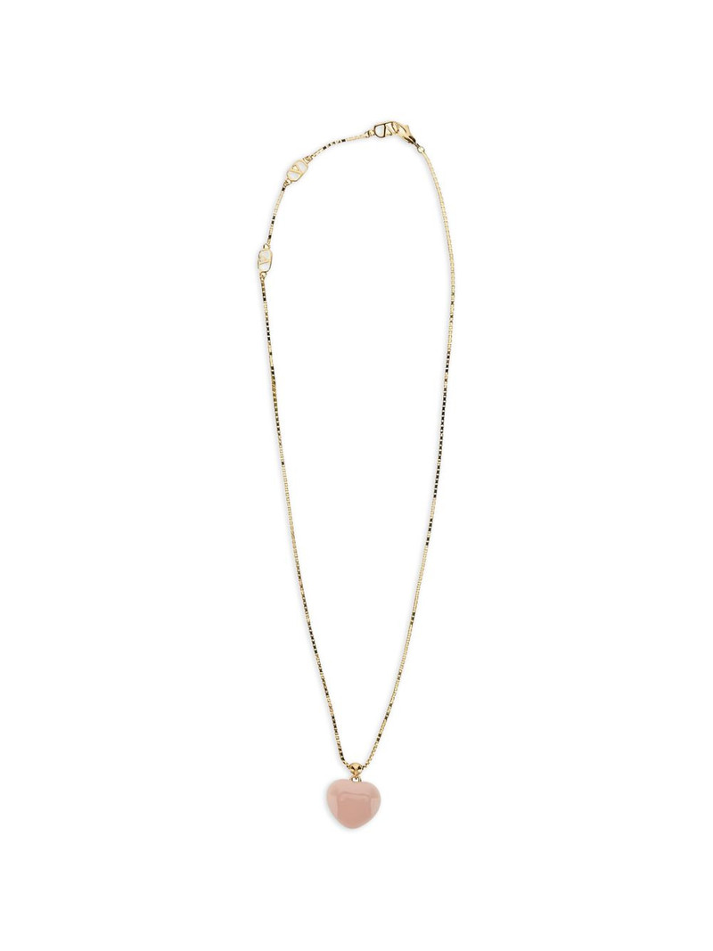 Valentino Coeur Royal quartz heart necklace outlook