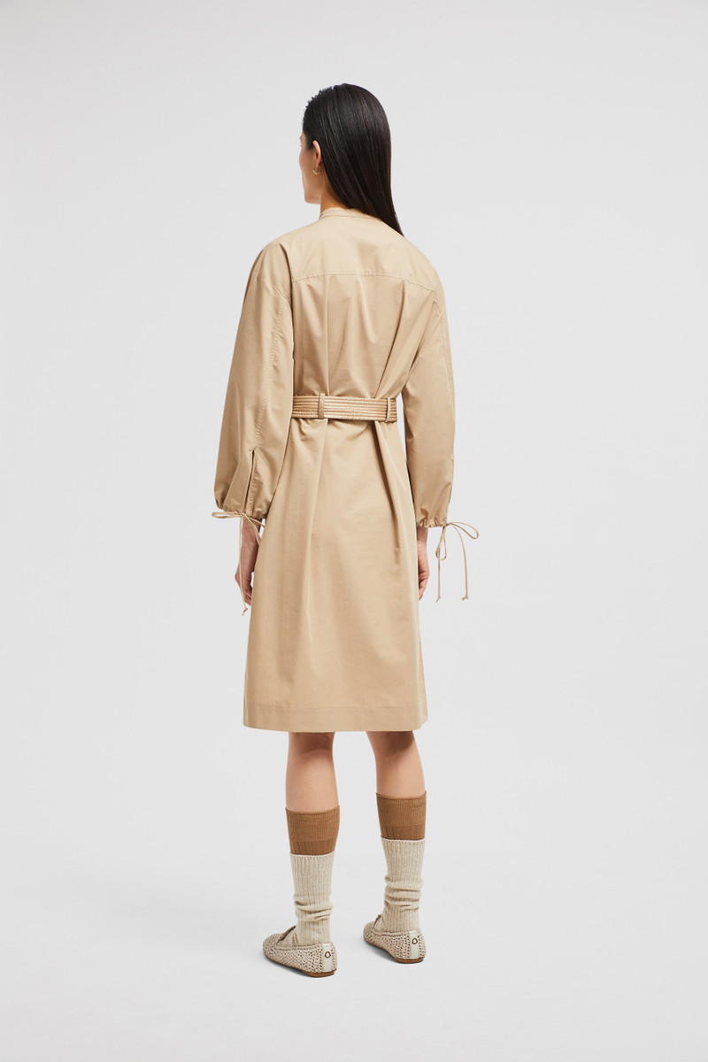 Belted Poplin Midi Dress 5
