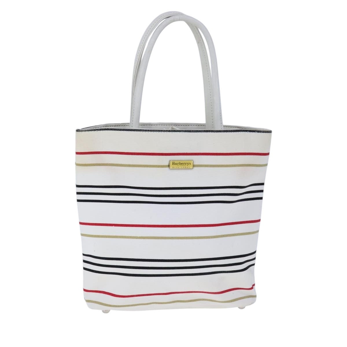 Burberry Hand Bag Canvas White - 13