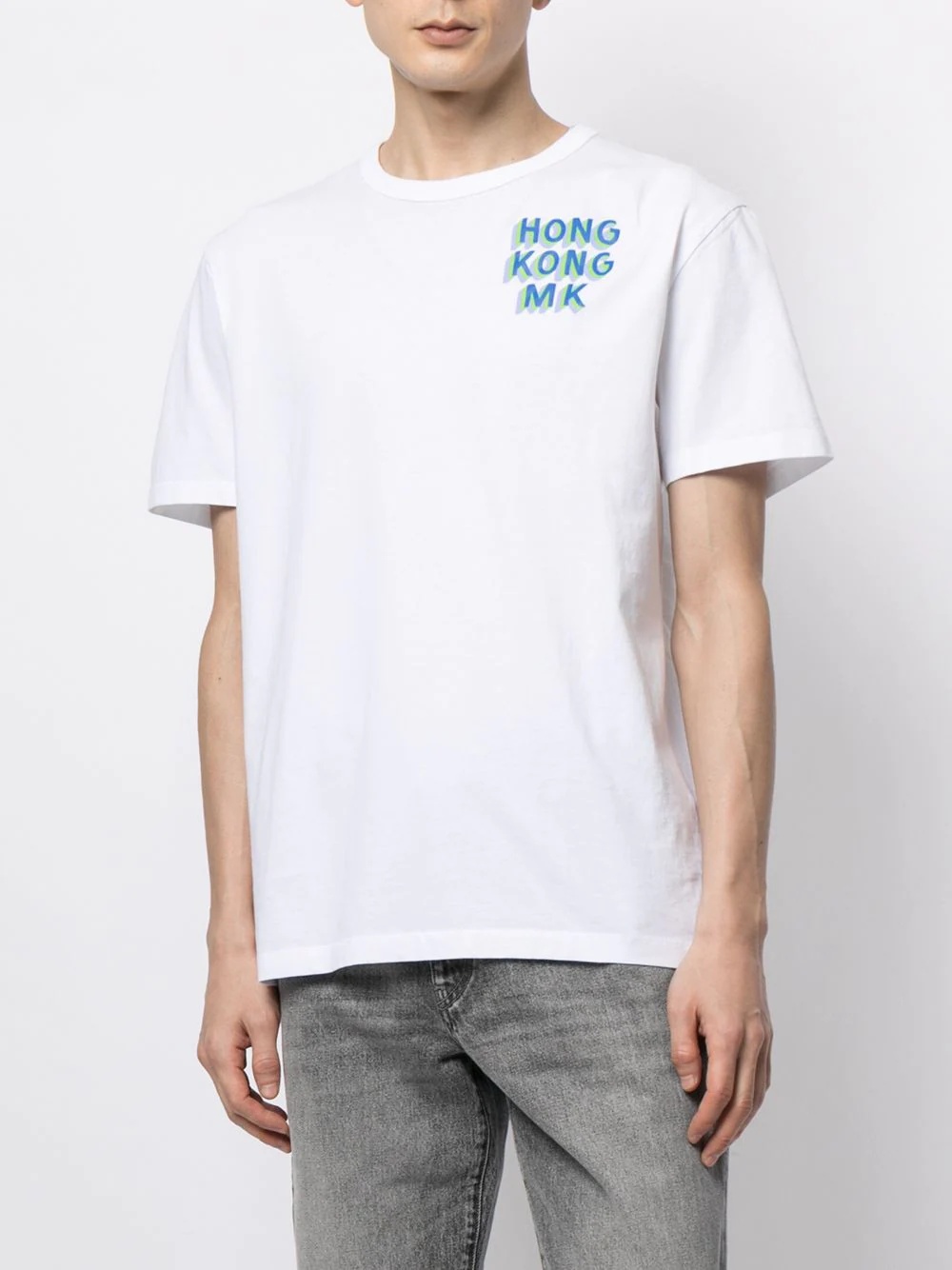 Hong Kong slogan print T-shirt - 4