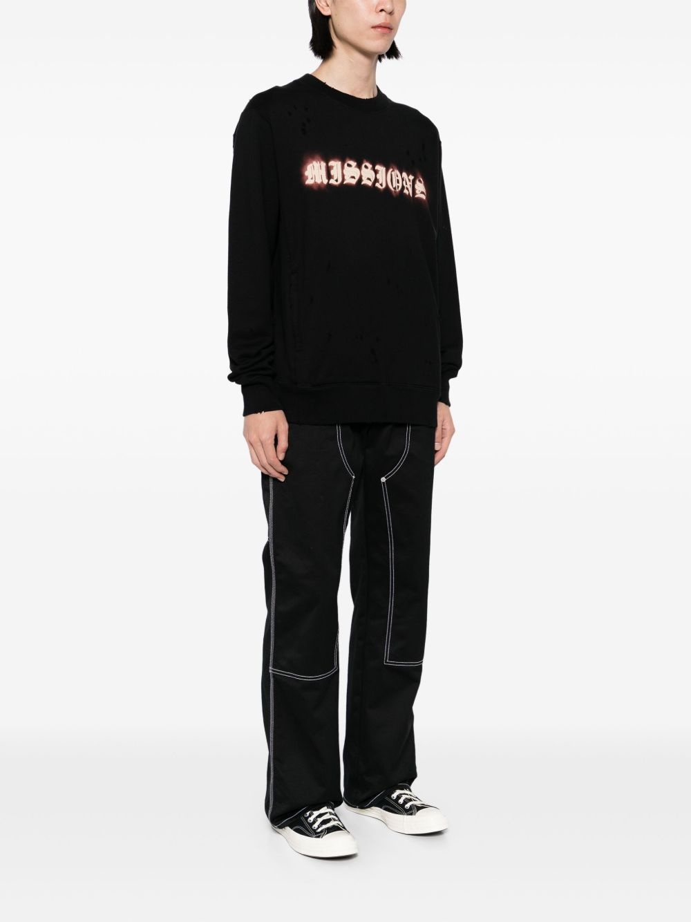 logo-printed sweatshirt - 3