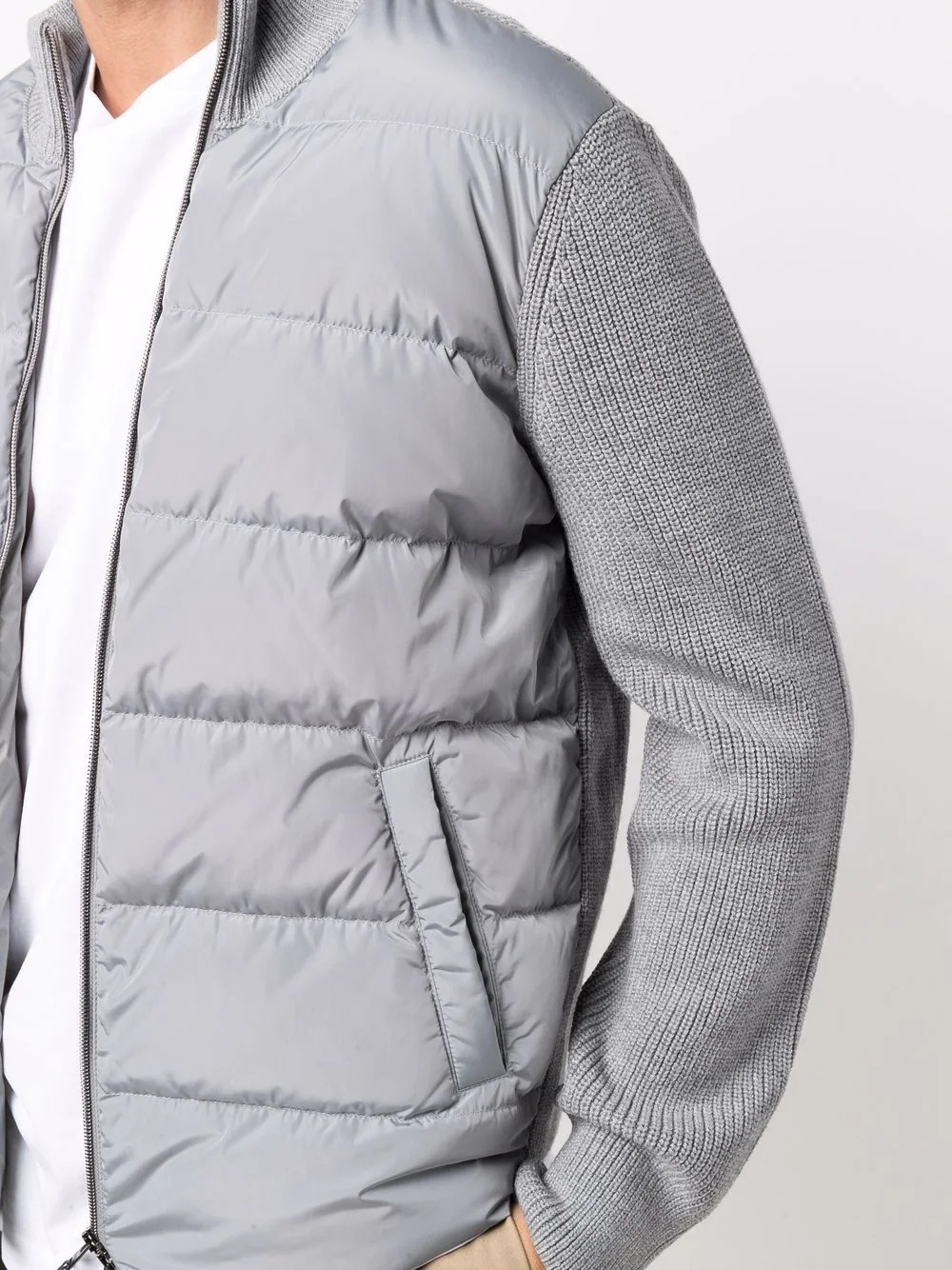 panelled padded jacket - 5