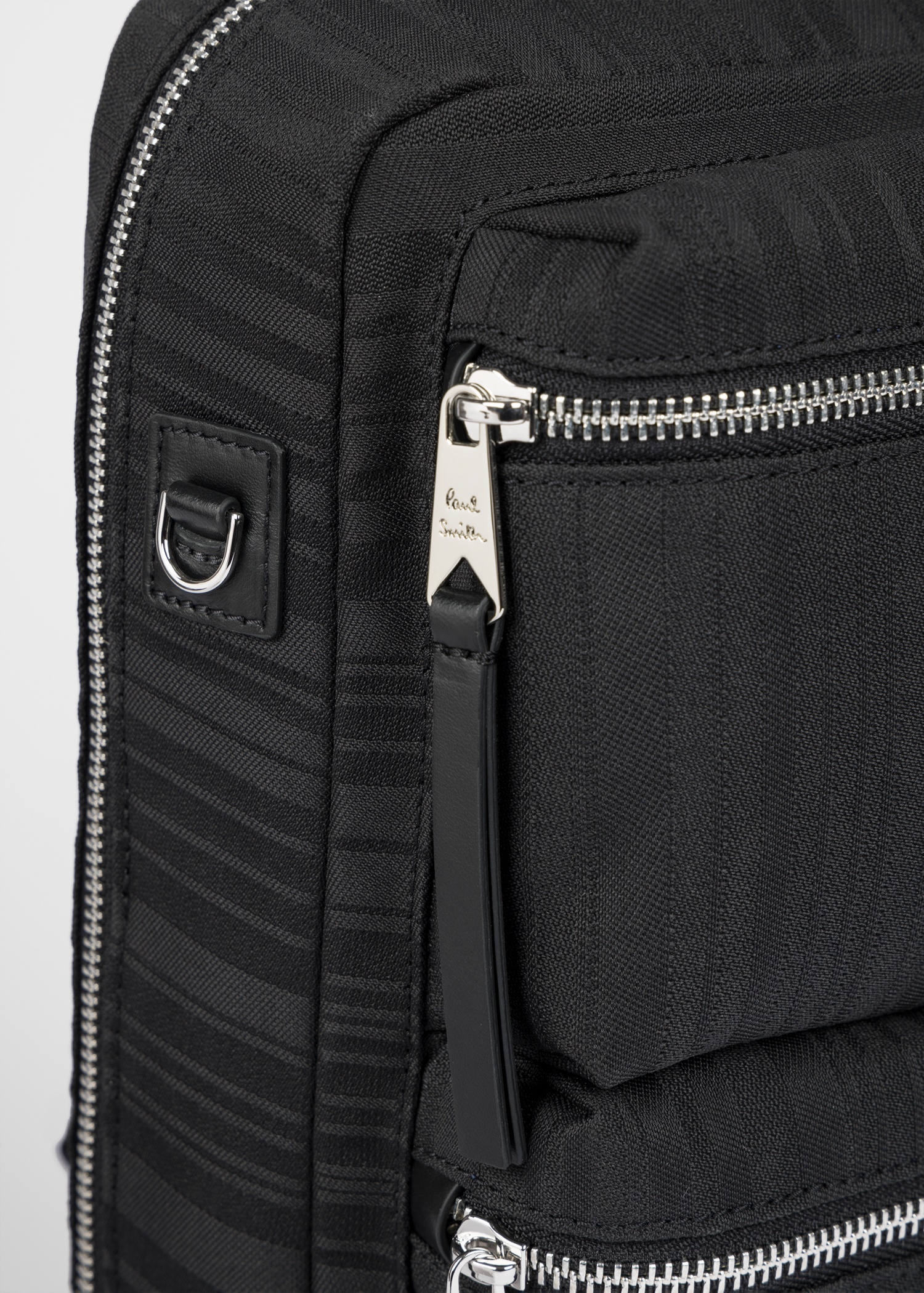 Black 'Shadow Stripe' Sling Pack - 3