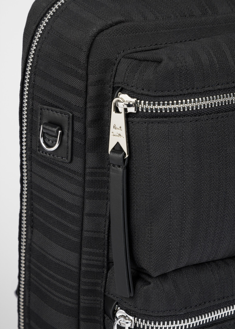 Black 'Shadow Stripe' Sling Pack 3
