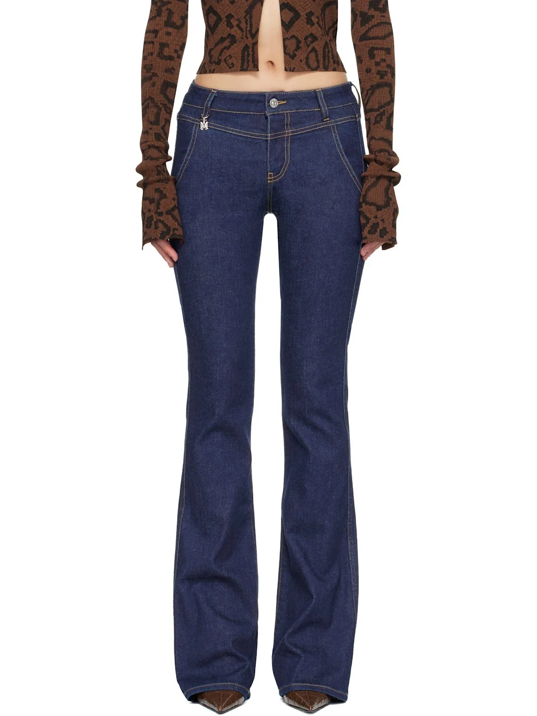Blue Raw Jeans - 1