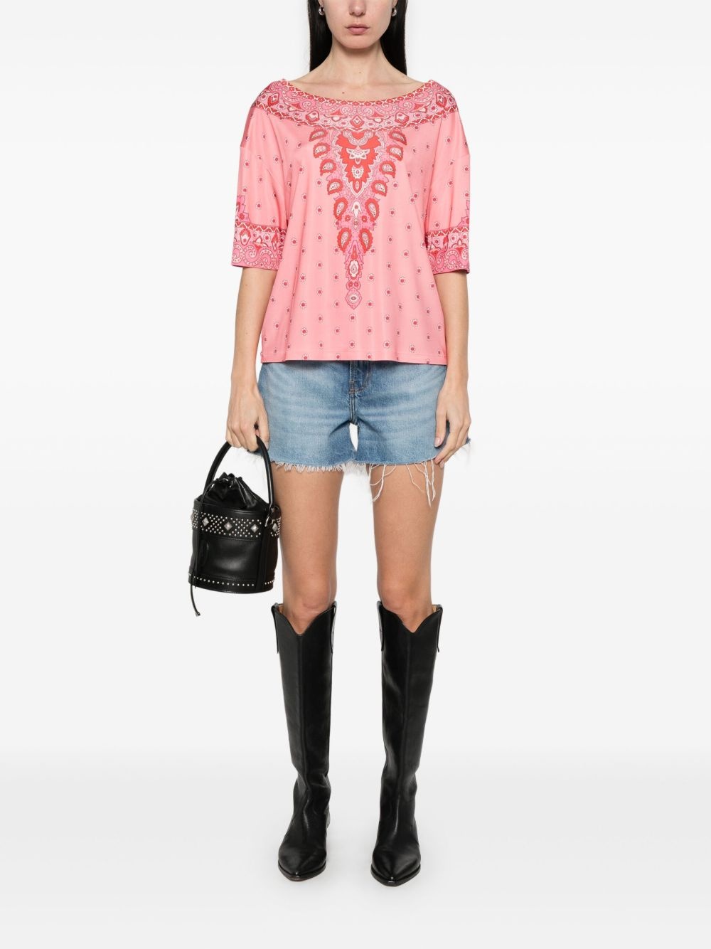 paisley-print blouse - 2