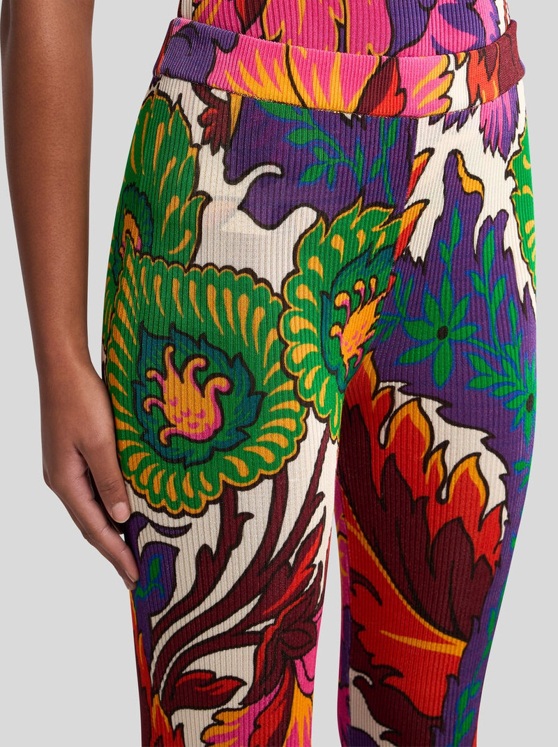 Etro TROUSERS WITH MULTICOLOURED FLORAL PRINT outlook