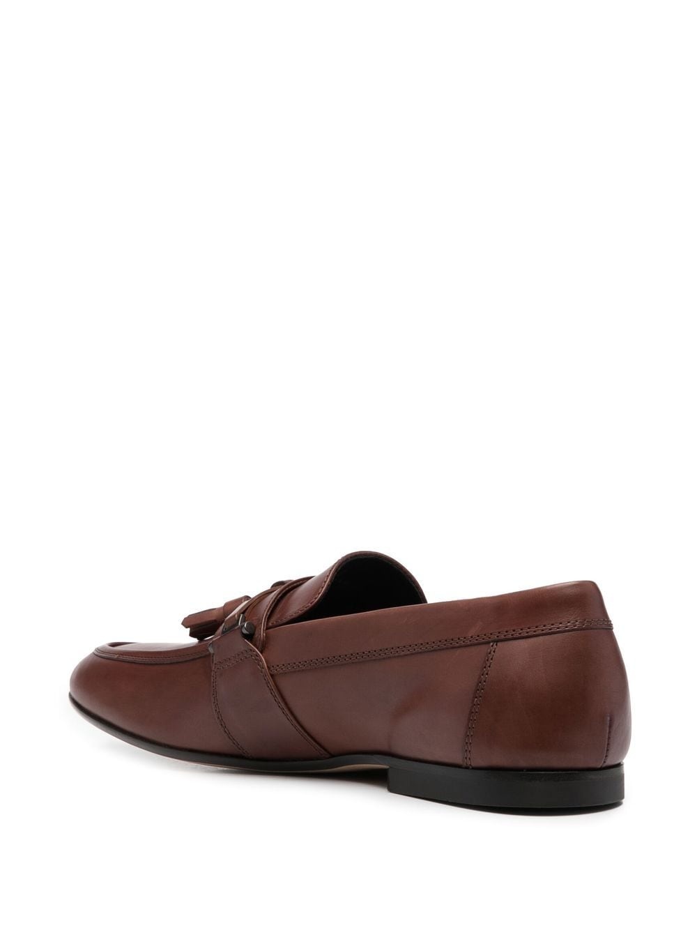 leather tassels loafers - 3