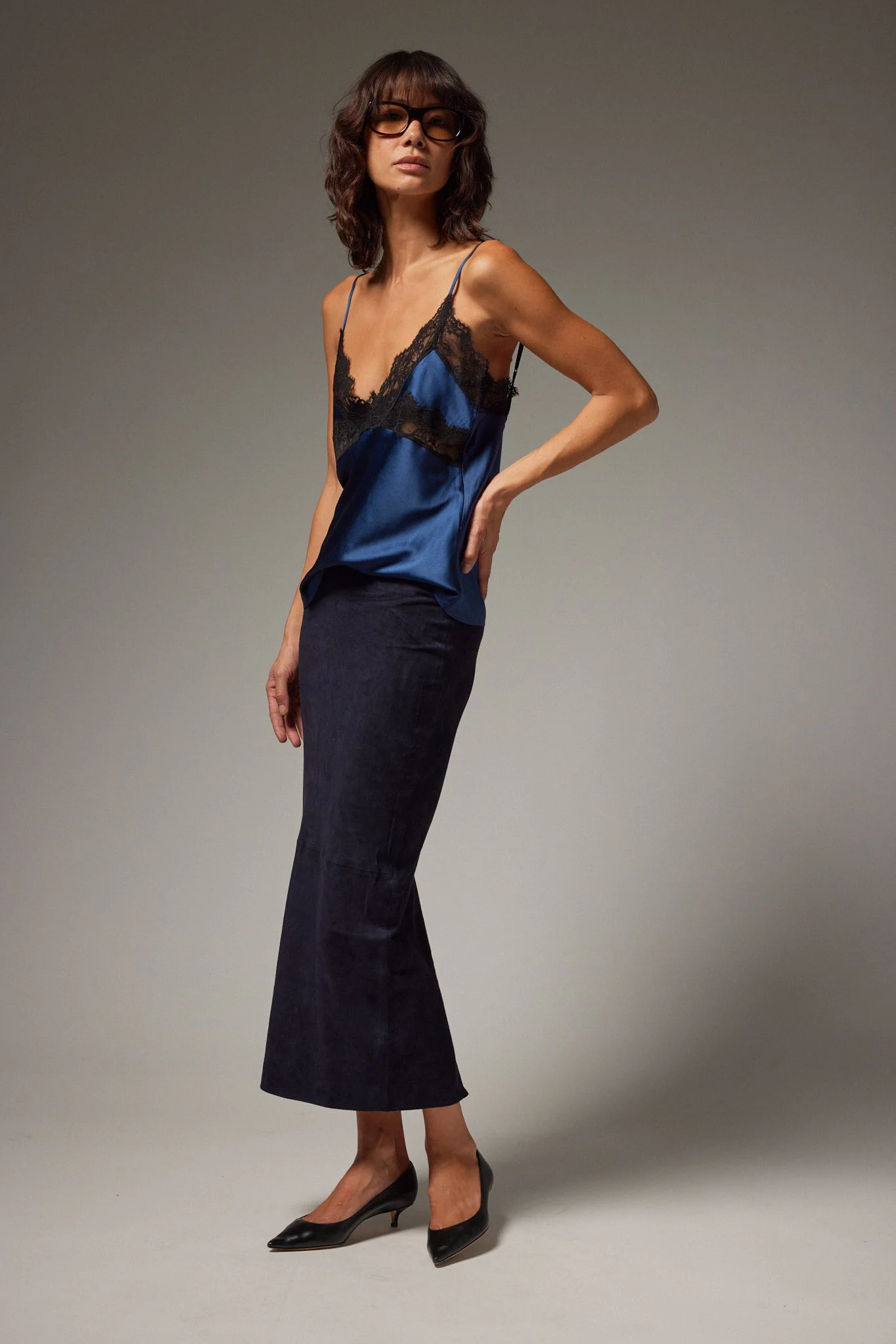 CAROLYN SUEDE TUBE SKIRT - 1