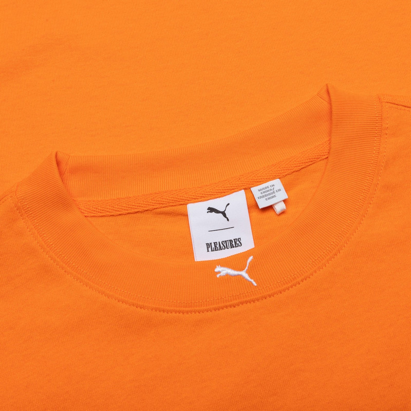 PUMA X PLEASURES TYPO TEE - ORANGE 3
