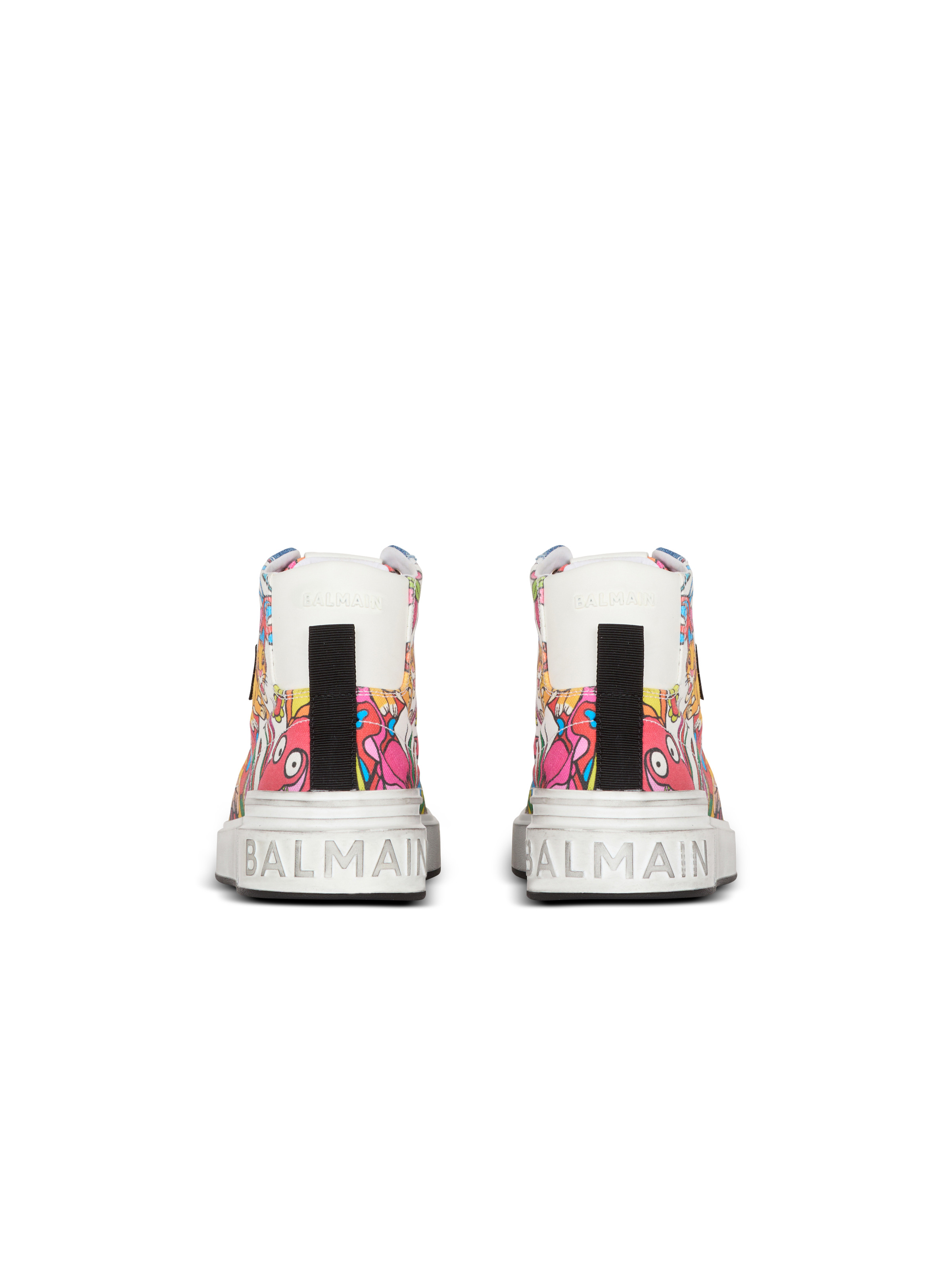 Disney x Balmain: The Lion King - B-Court High Top trainers with Enfant Précoce print - 5