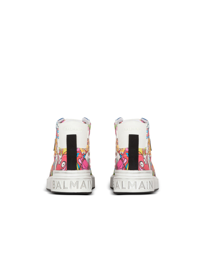 Disney x Balmain: The Lion King - B-Court High Top trainers with Enfant Précoce print 5