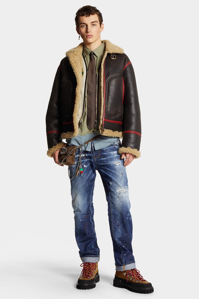 SHEARLING AVIATOR JACKET - 6