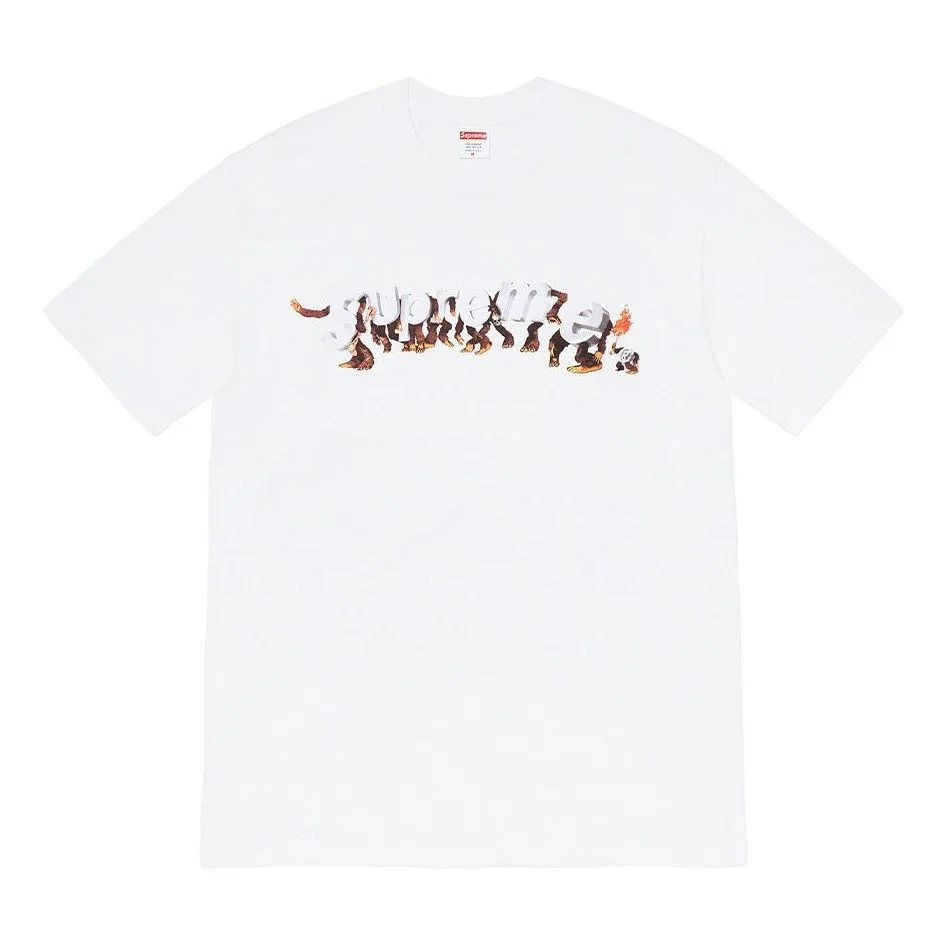 Suprem Week 8 Apes Tee Logo Alphabet Printing Round Neck Short Sleeve Unisex SUP-SS21-633 - 1