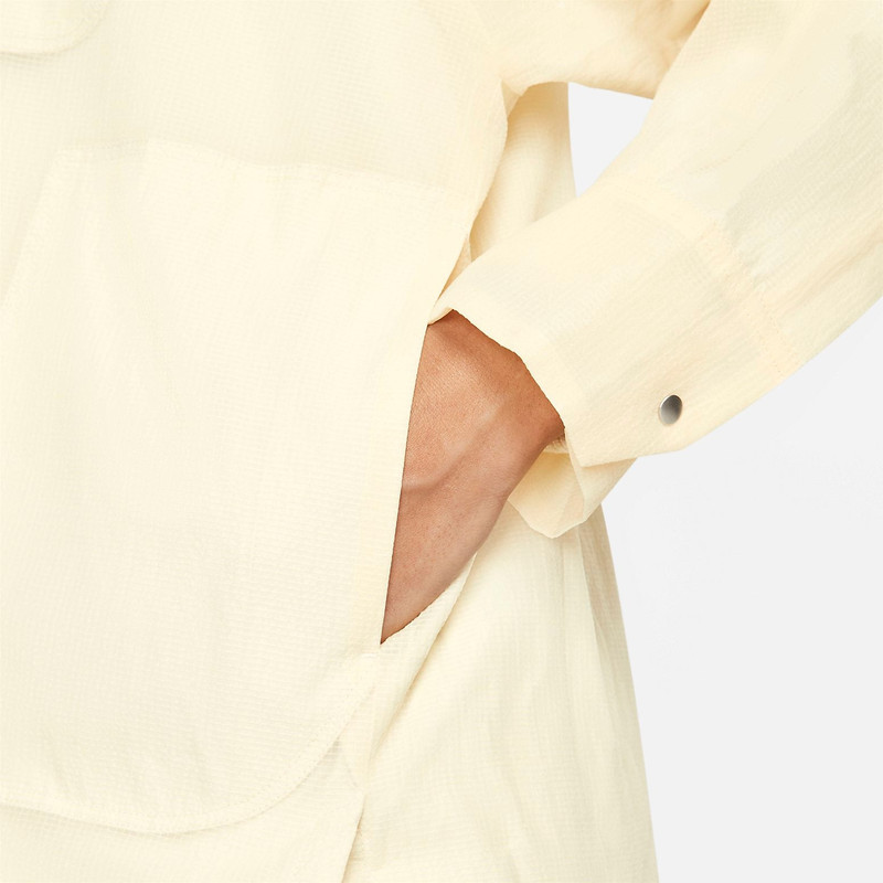 Nike (WMNS) Nike ESC Woven Shirt Jacket 'Coconut Milk' DR5399-113 outlook