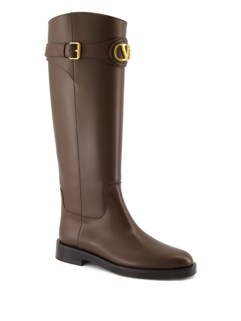 VLogo-buckle boots - 2