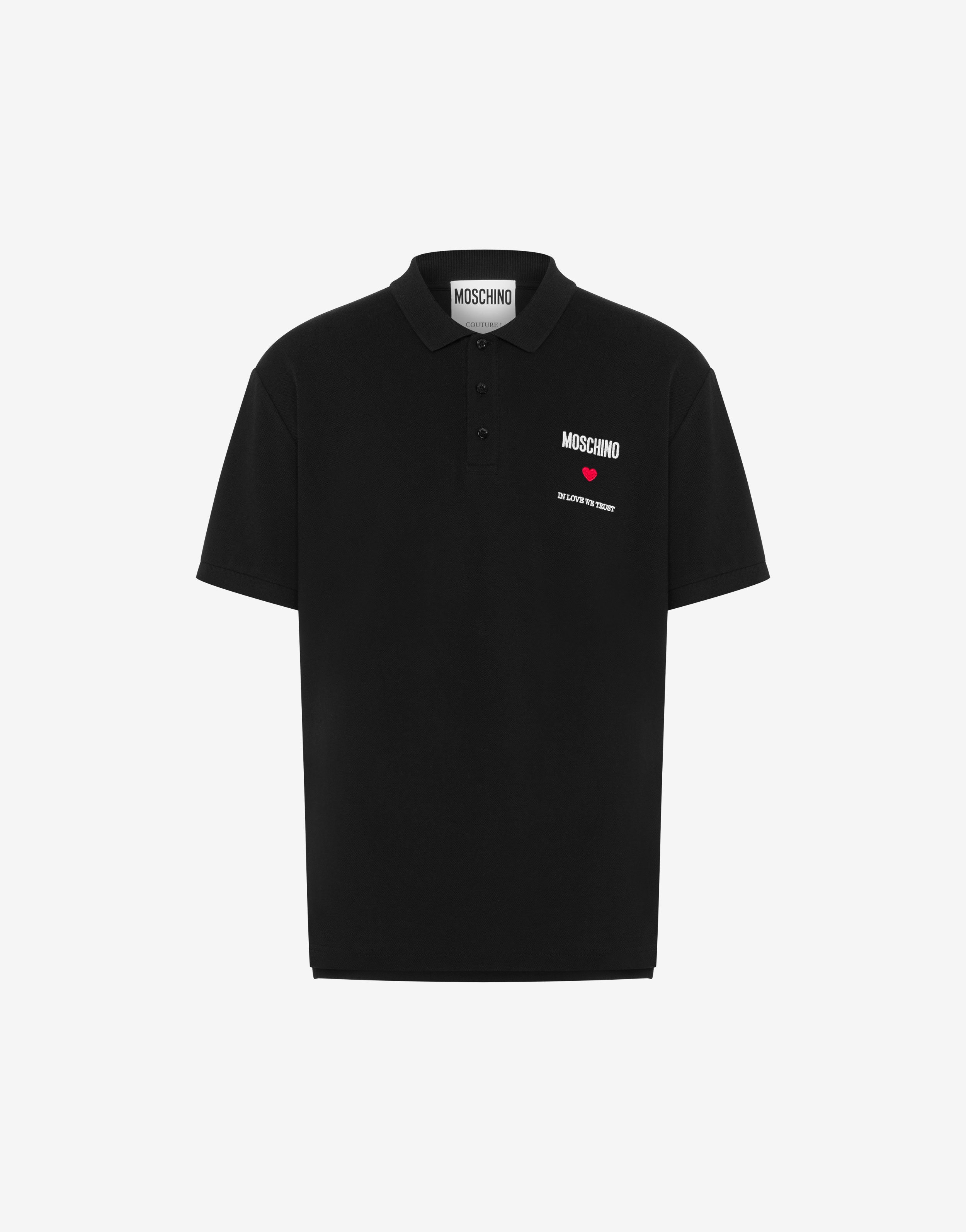 IN LOVE WE TRUST PIQUÉ POLO SHIRT - 1