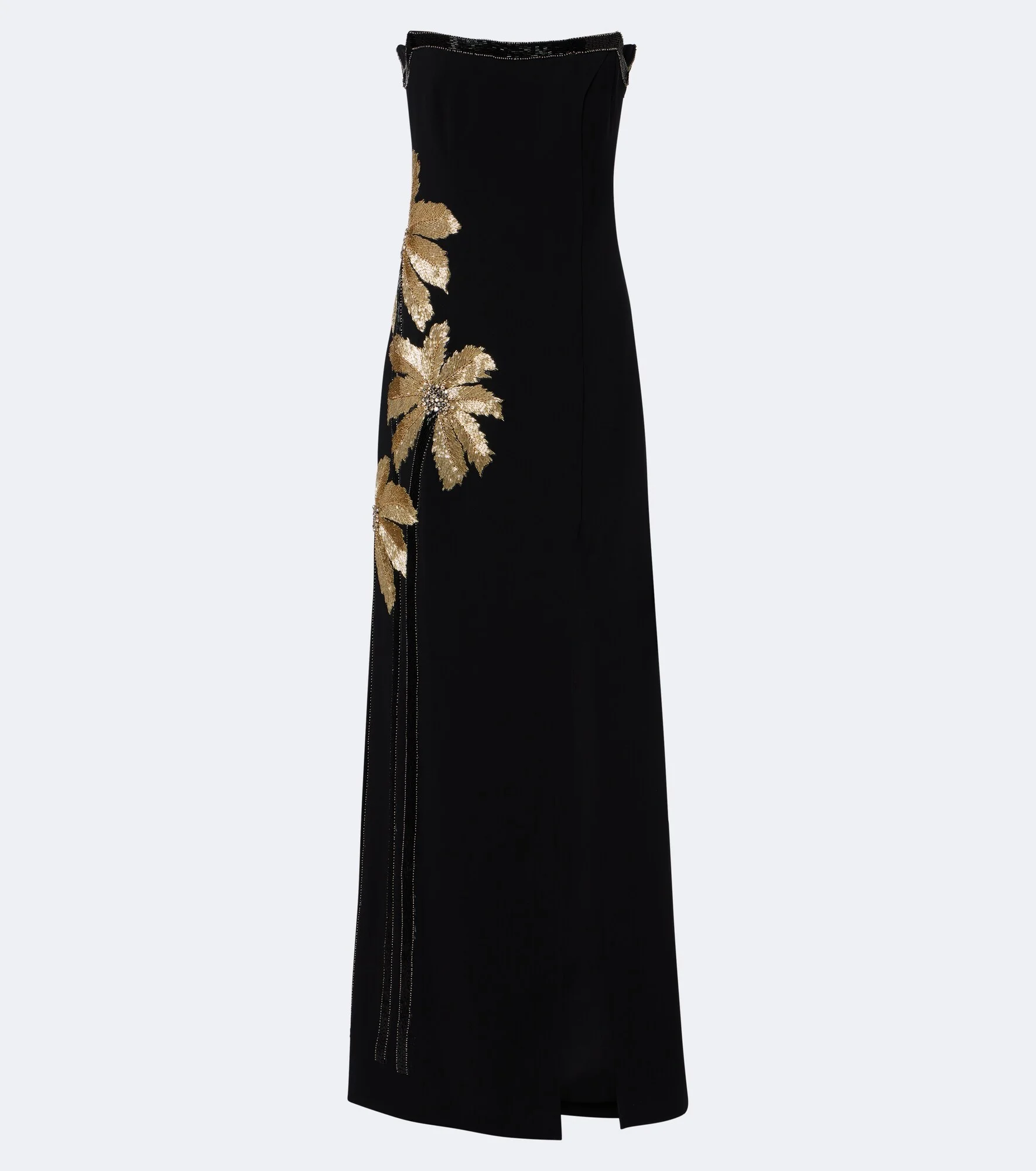 Terrin embellished crêpe gown - 1