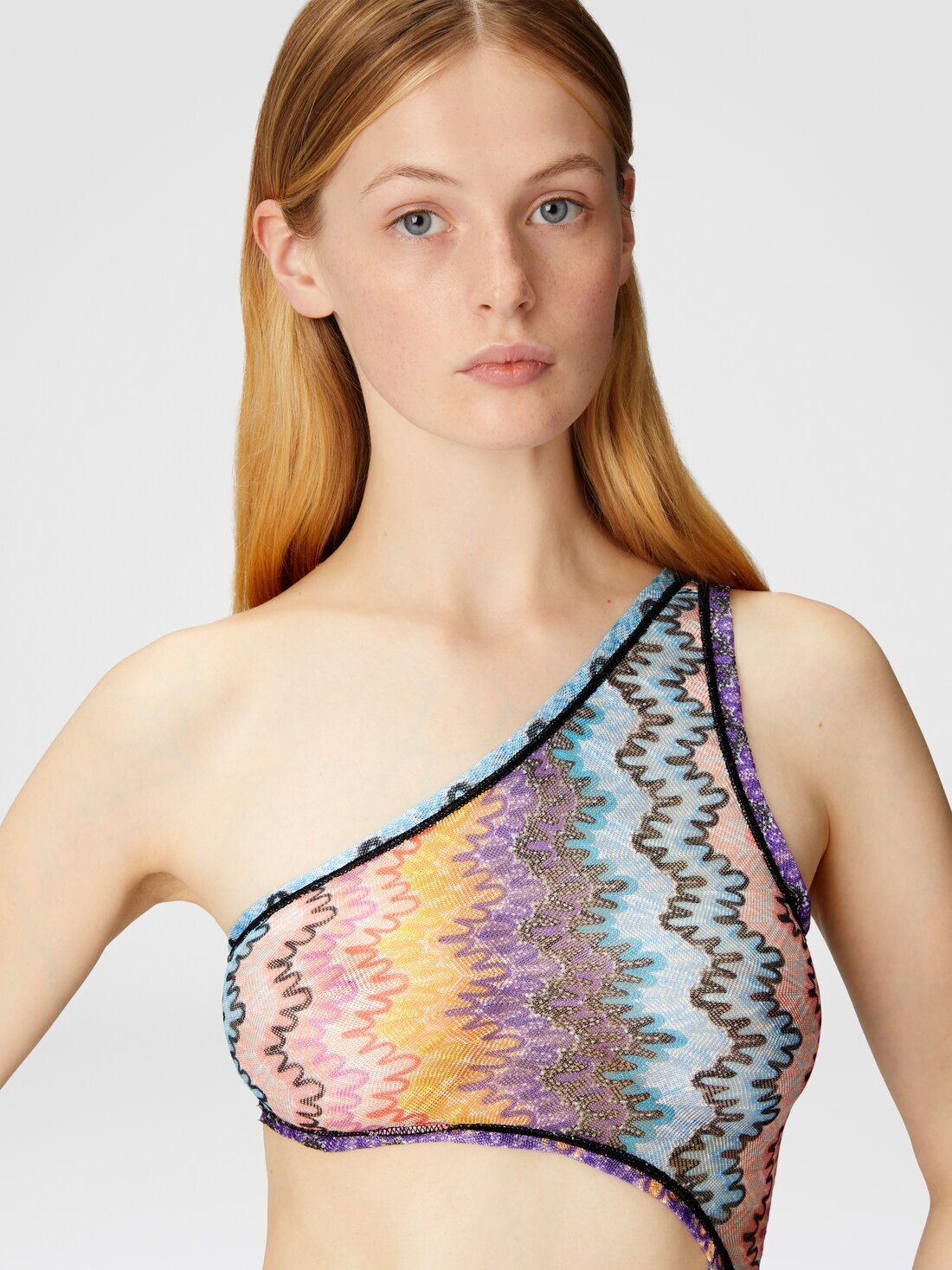 Long one-shoulder cover-up with cut-out detail - 5