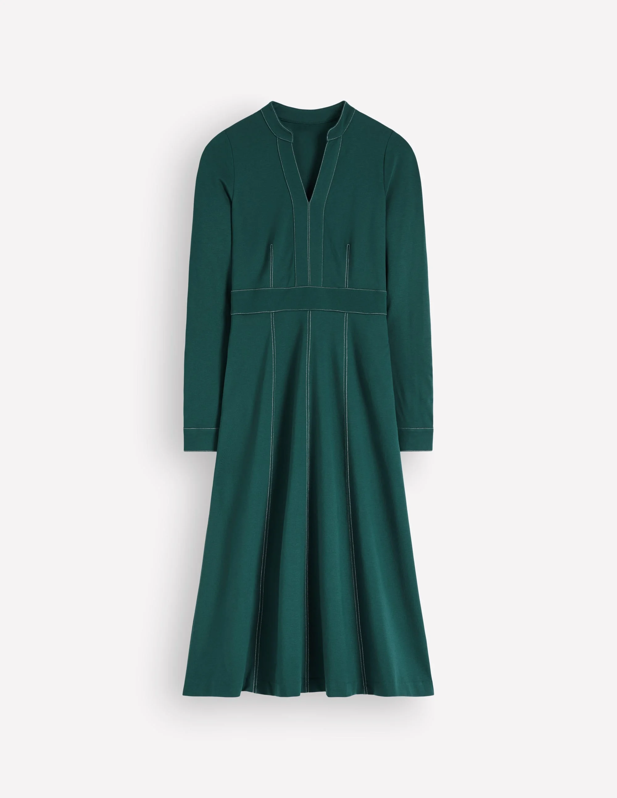 Alex Ponte Contrast Midi Dress-Midnight Ocean - 1