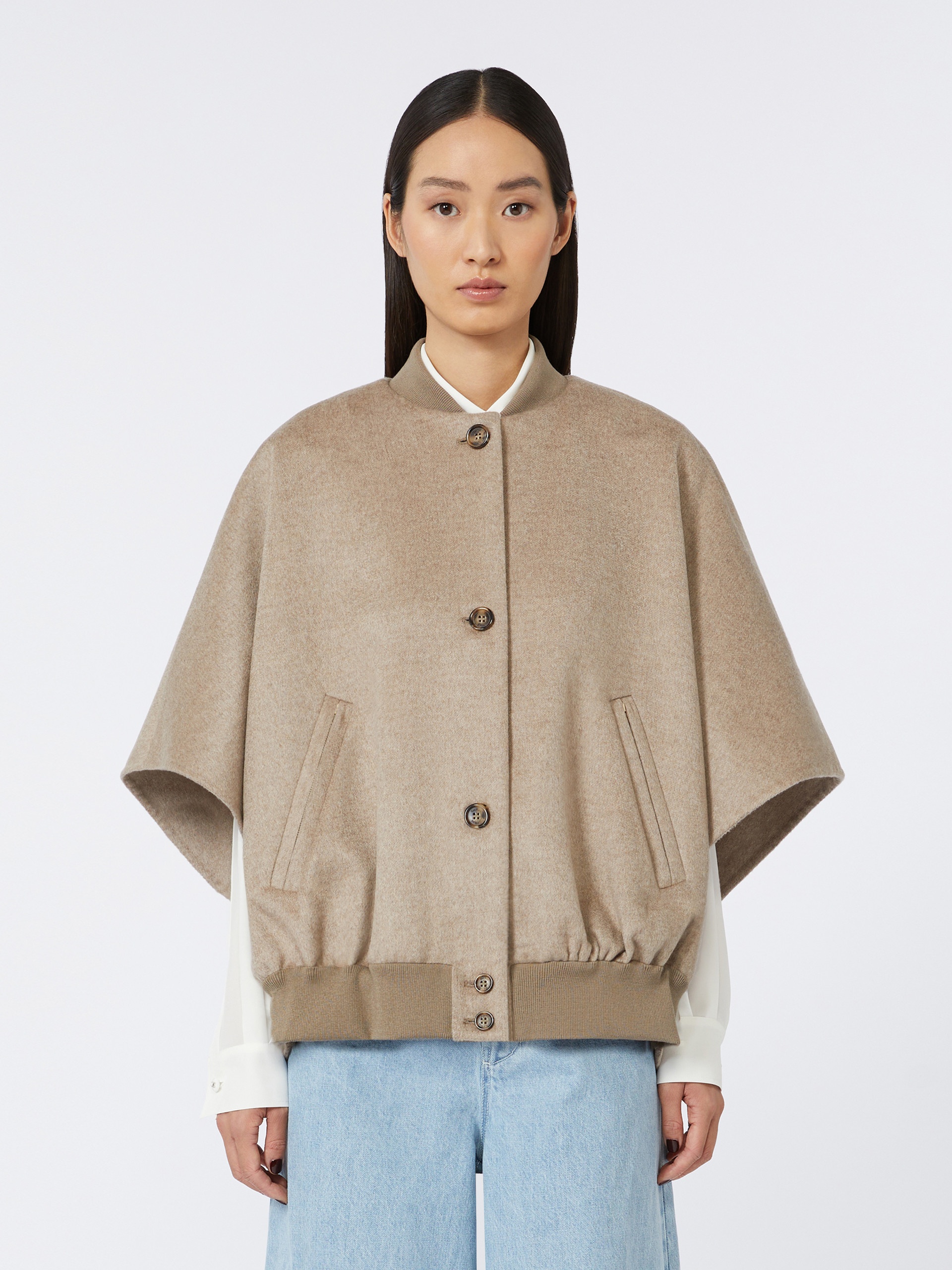 LETICIA Lightweight cashmere cape - 3