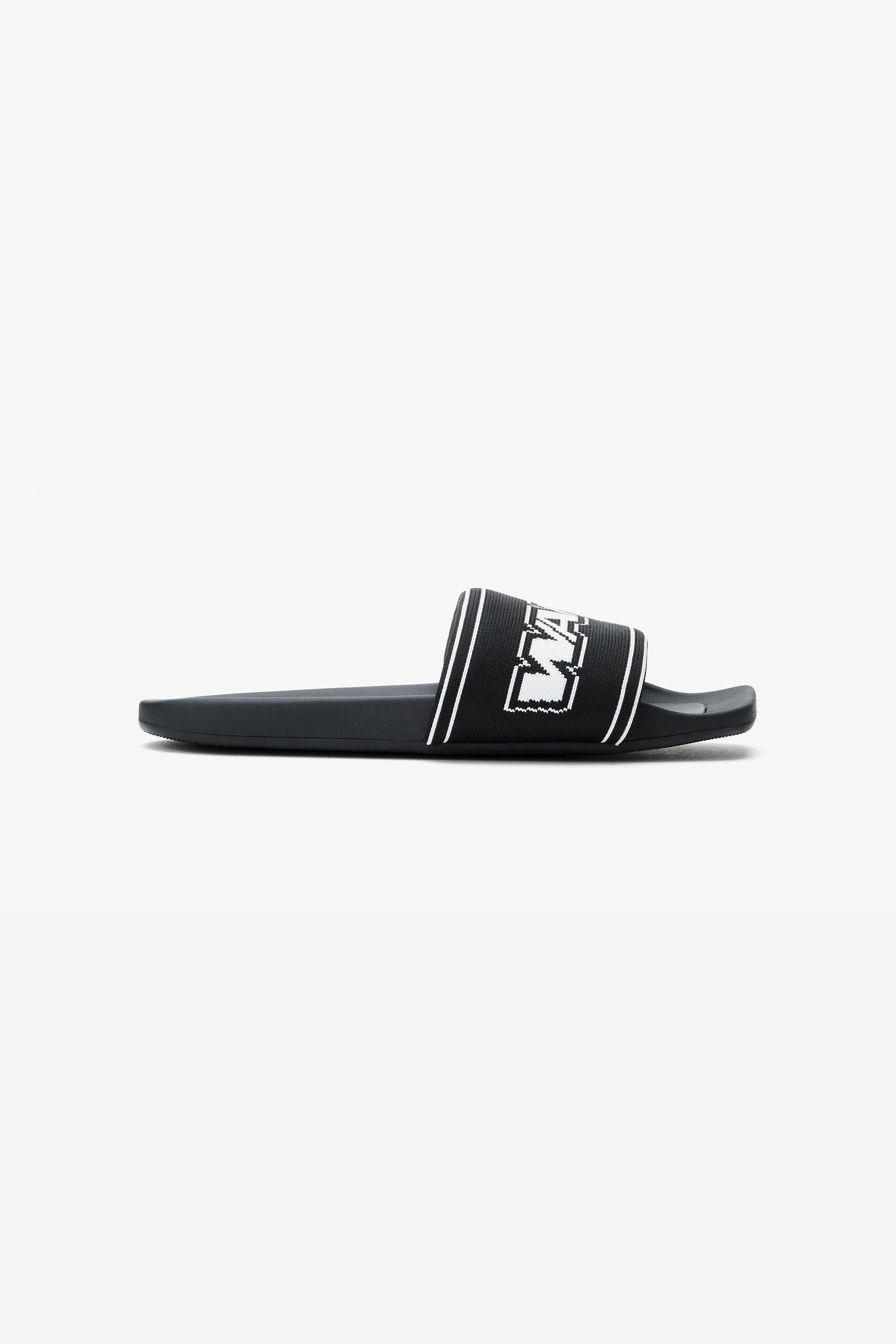 black logo pool slides - 1
