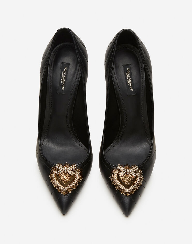 Matelassé nappa leather Devotion pumps - 4