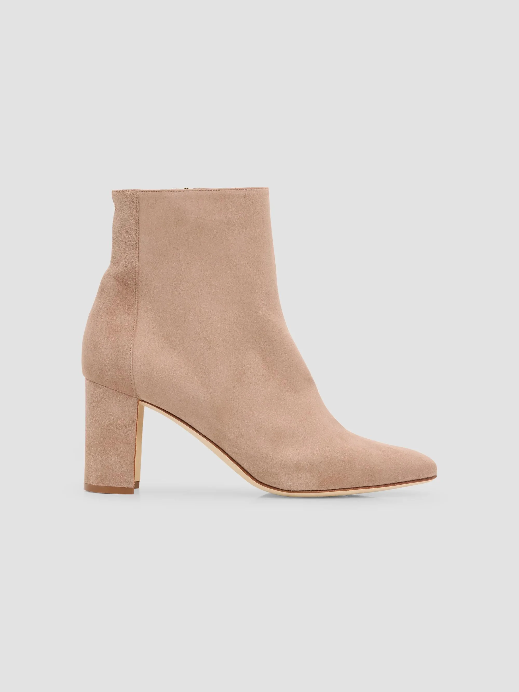 Women's Rosie Samba 70MM Suede Boots - Beige - 1