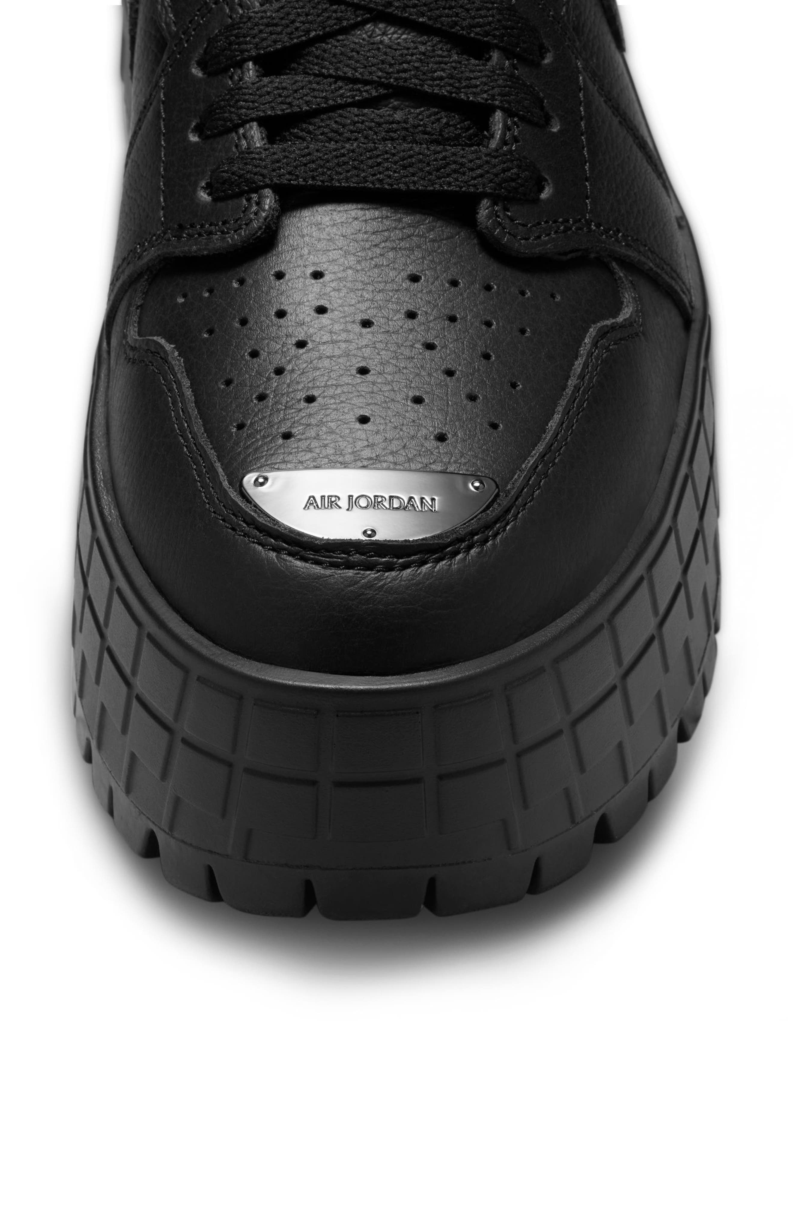 Air Jordan 1 Brooklyn Platform Sneaker in 001 Black/mtlblk at Nordstrom - 8