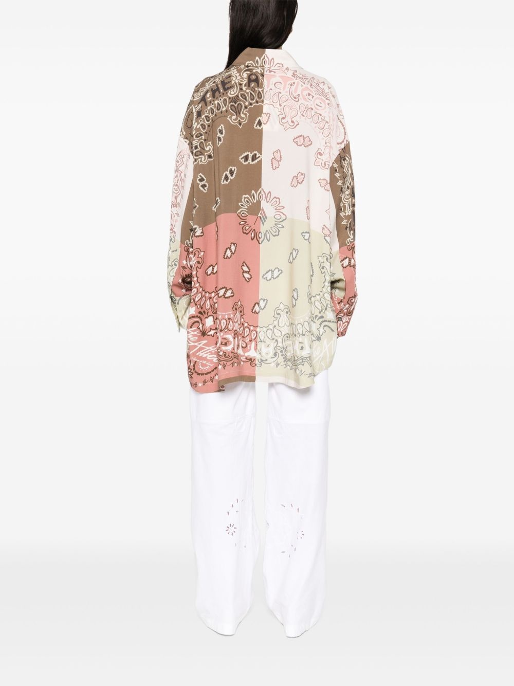 paisley-print patchwork shirt - 4