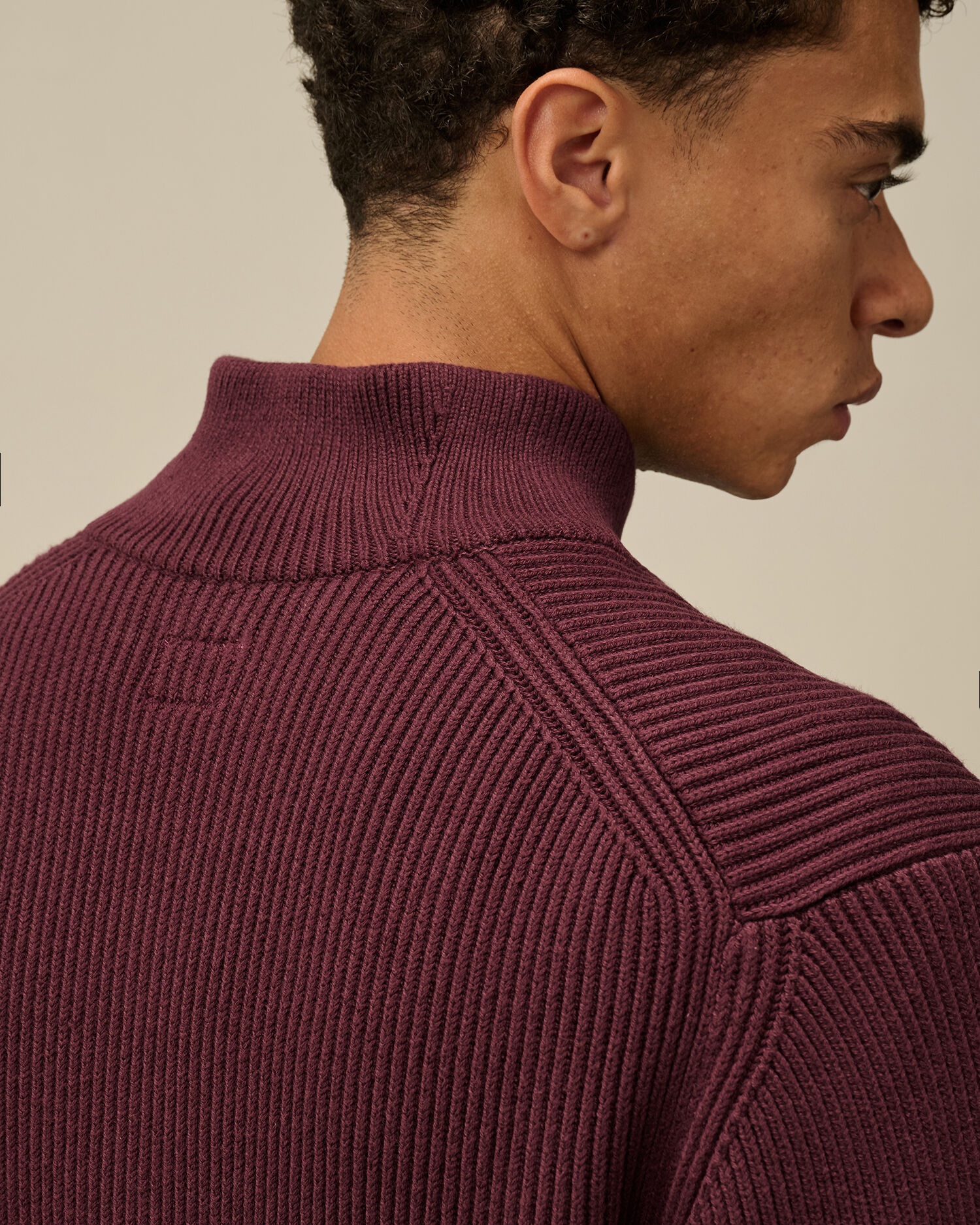 Full Rib Half Zipped Knit - 5