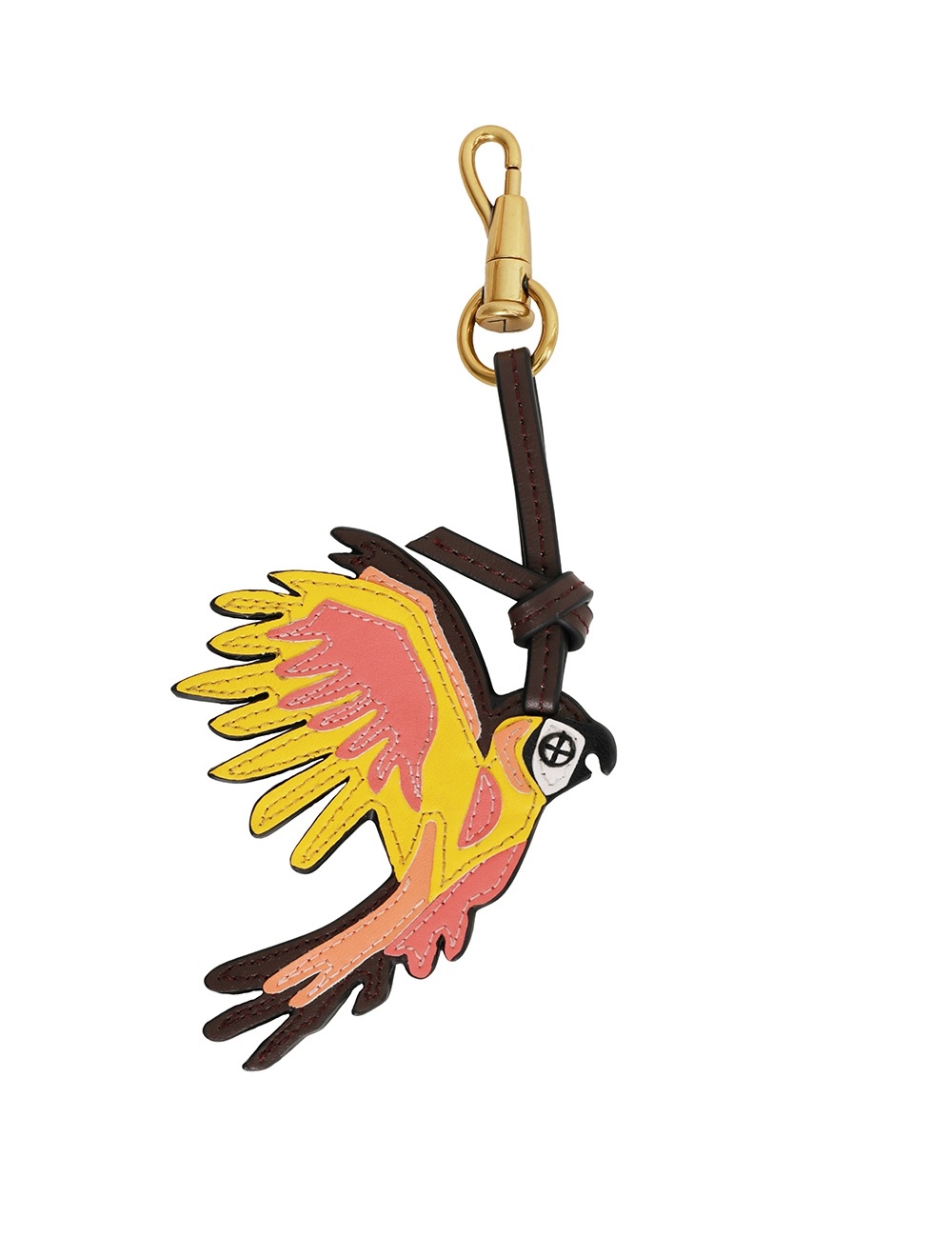 LEATHER PARROT KEYCHARM - 1