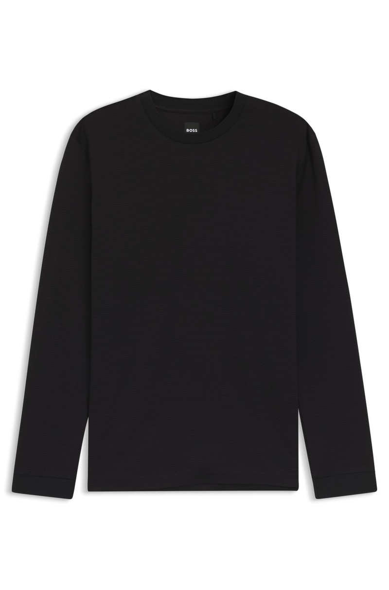 MICRO-PATTERN T-SHIRT IN MERCERISED COTTON 1