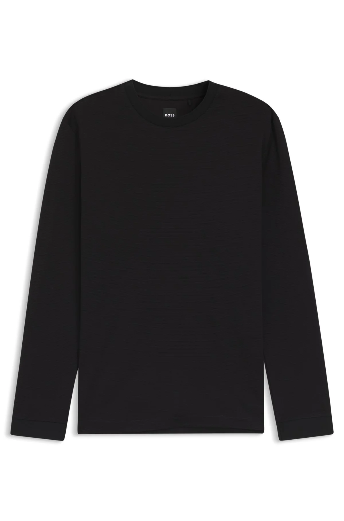 MICRO-PATTERN T-SHIRT IN MERCERISED COTTON - 1